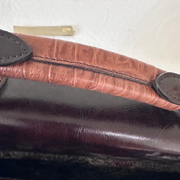 Vintage Bellerose Organizer Bag Brown Briefcase Laptop Messenger Portfolio Bag - Picture 7 of 12